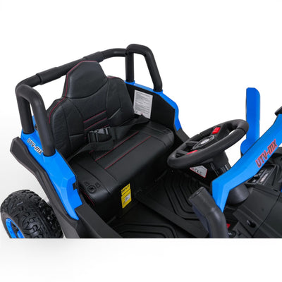 Coche Eléctrico para Niños Buggy UTV-MX 12v Azul BATERÍA DE LITIO c/ RUEDAS DE GOMA & ASIENTO DE PIEL