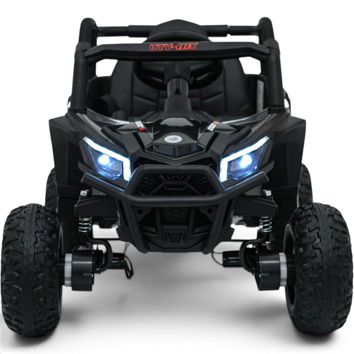 Coche Eléctrico para Niños Buggy UTV-MX 12v Negro BATERÍA DE LITIO con RUEDAS DE GOMA y ASIENTO DE PIEL