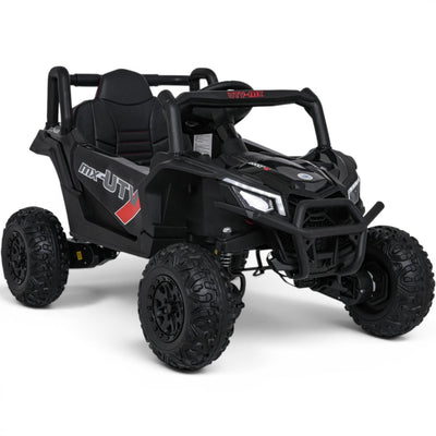 Coche Eléctrico para Niños Buggy UTV-MX 12v Negro BATERÍA DE LITIO con RUEDAS DE GOMA y ASIENTO DE PIEL