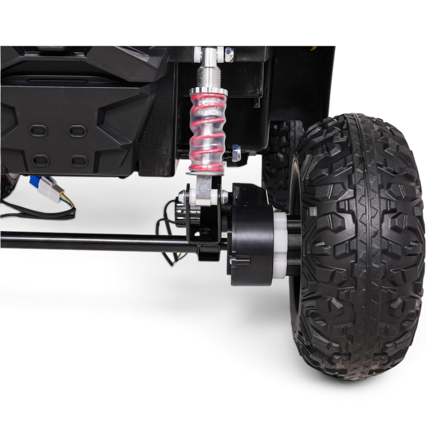 Coche Eléctrico para Niños Buggy UTV-MX 12v Negro BATERÍA DE LITIO con RUEDAS DE GOMA y ASIENTO DE PIEL