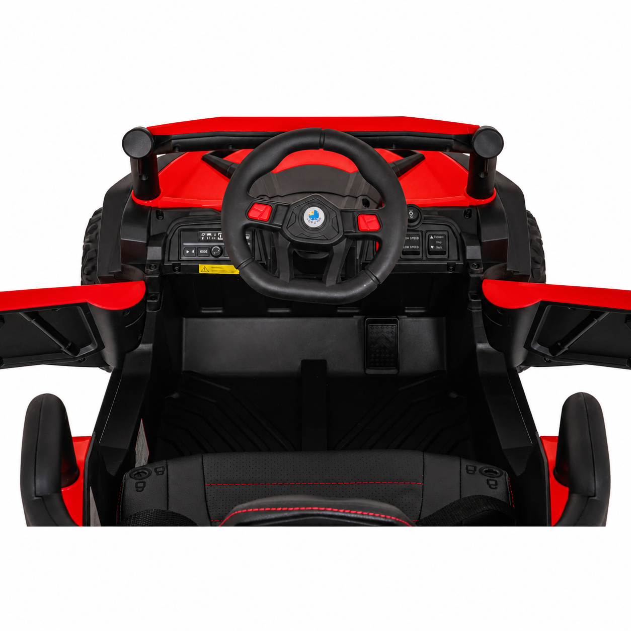 Coche Eléctrico para Niños Buggy UTV-MX 12v Rojo BATERÍA DE LITIO con RUEDAS DE GOMA y ASIENTO DE PIEL