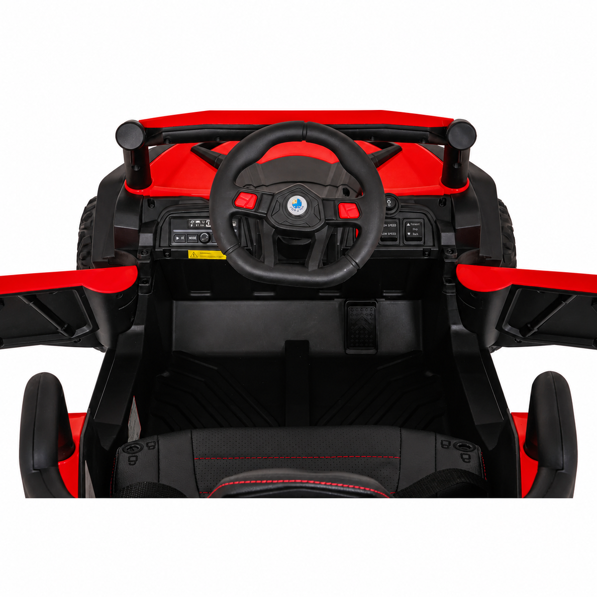 Coche Eléctrico para Niños Buggy UTV-MX 12v Rojo BATERÍA DE LITIO con RUEDAS DE GOMA y ASIENTO DE PIEL