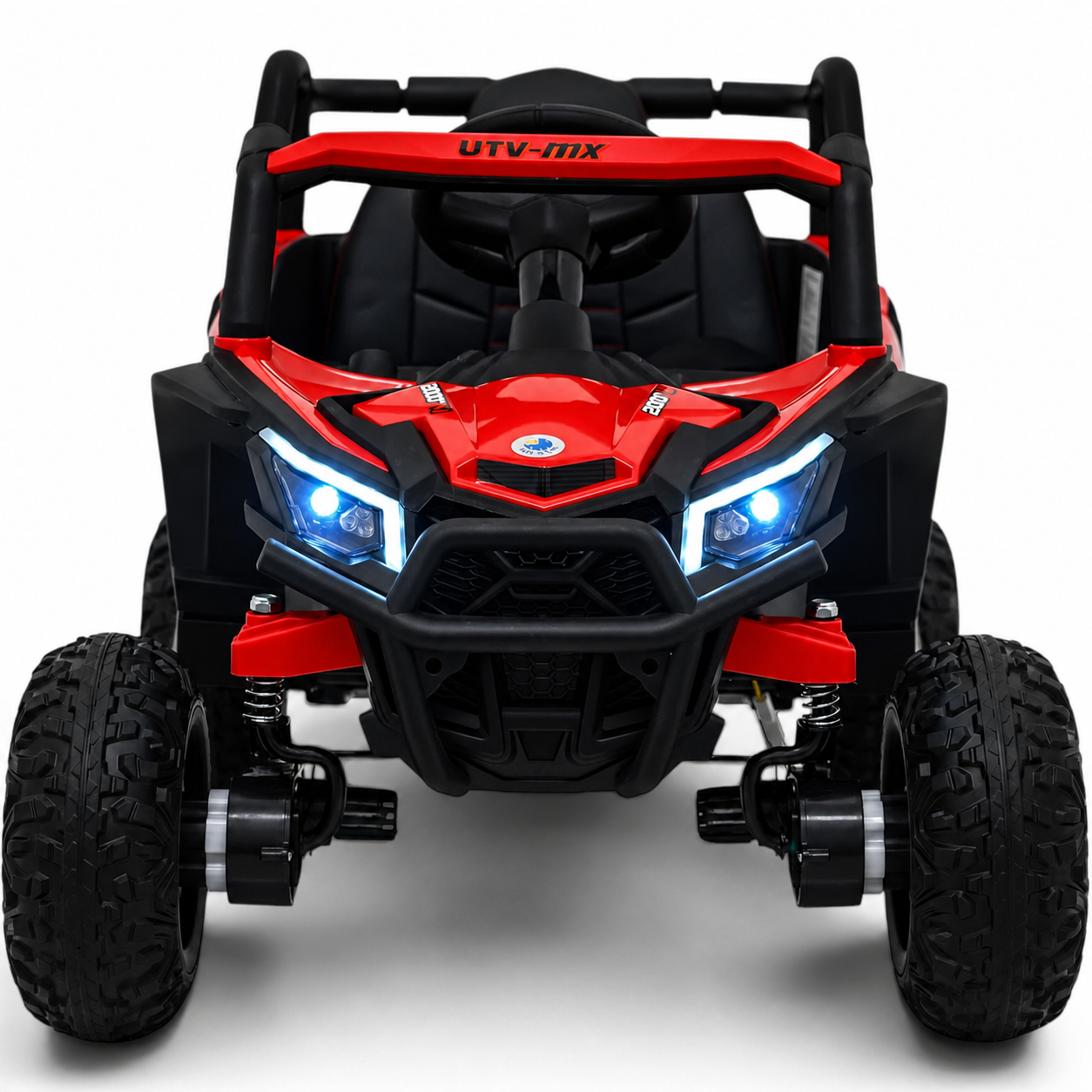 Coche Eléctrico para Niños Buggy UTV-MX 12v Rojo BATERÍA DE LITIO con RUEDAS DE GOMA y ASIENTO DE PIEL