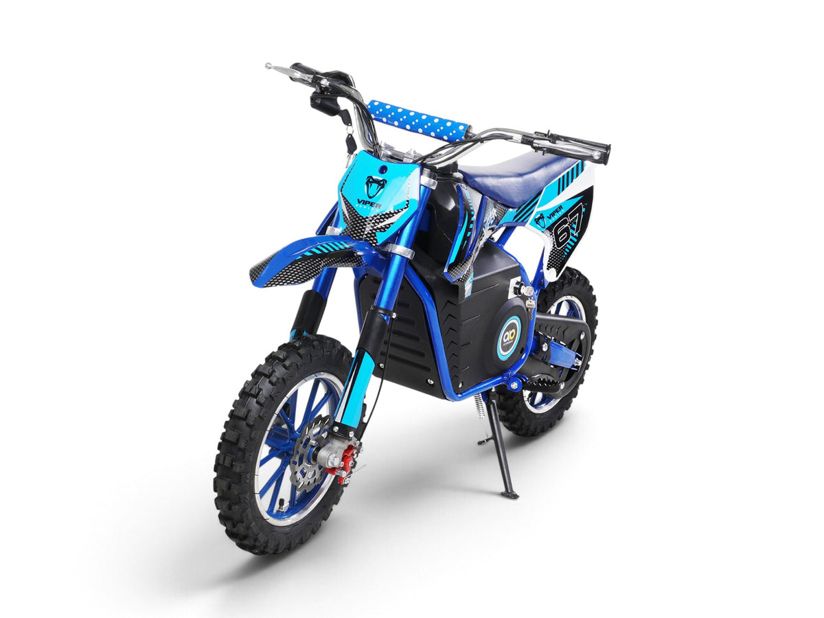 Mota Elétrica para Criança CROSS VIPER 1000W 36v Azul c/ TRAVÕES DE DISCO & SUSPENSÃO