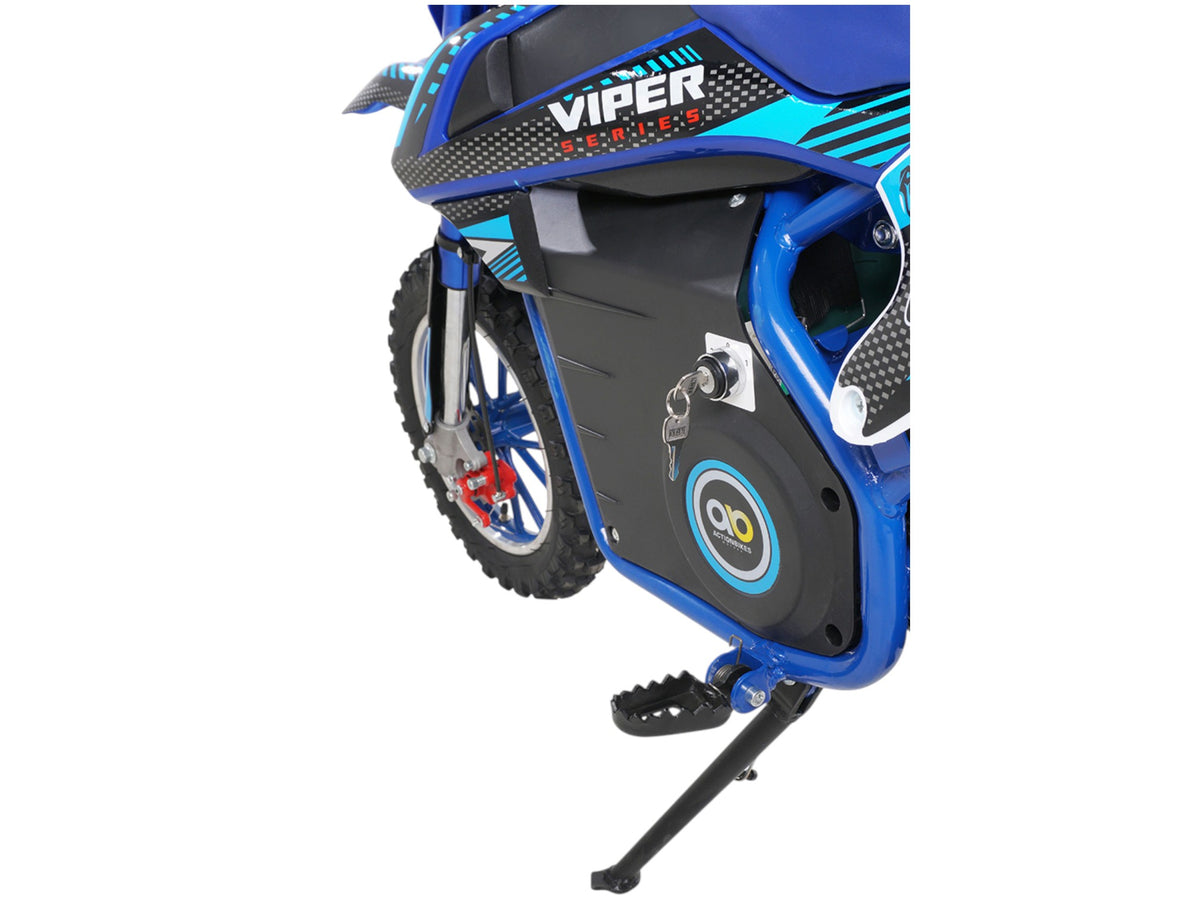 Mota de cross elétrica Viper azul