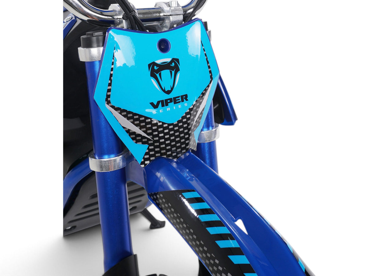 Mota de cross elétrica Viper azul