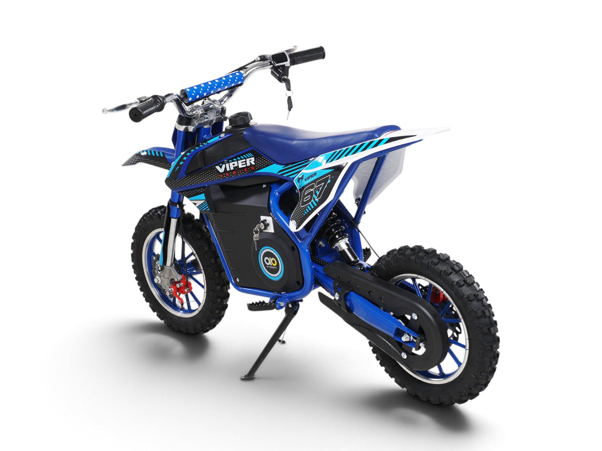 Mota de cross elétrica Viper azul