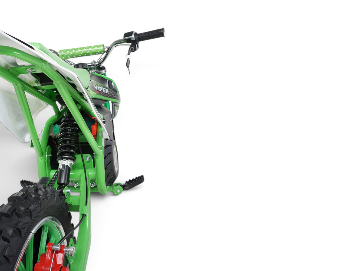 Mota de cross elétrica Viper verde