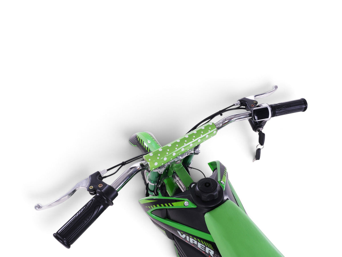 Mota de cross elétrica Viper verde