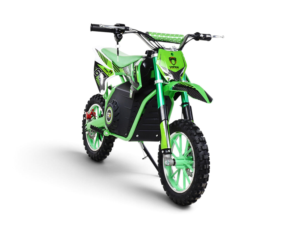 Mota de cross elétrica Viper verde