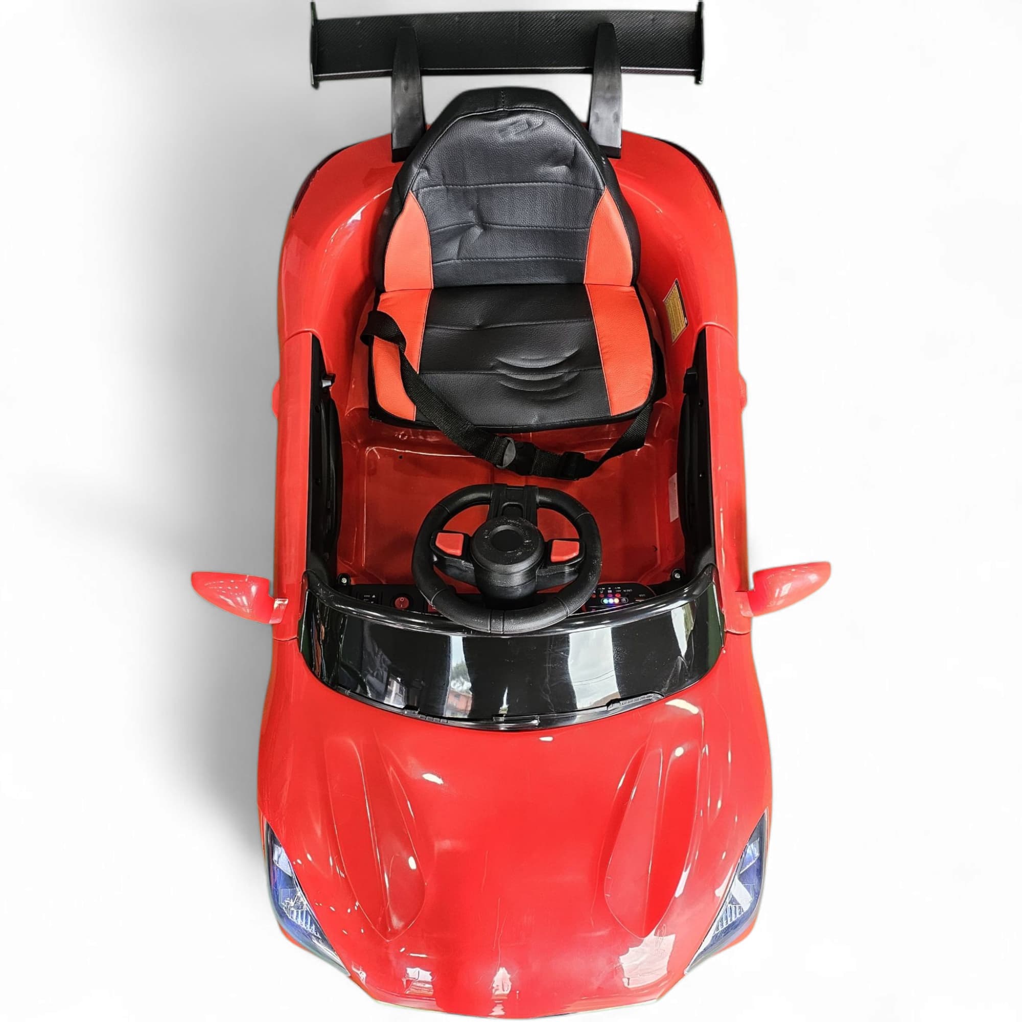 Coche Eléctrico para Niños BM Z4 Style Rojo 12v c/ RUEDAS DE GOMA & ASIENTO DE PIEL