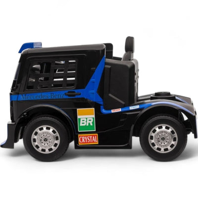 Coche Eléctrico para Niño MERCEDES AXOR 12v Azul c/ RUEDAS DE GOMA & ASIENTO DE PIEL