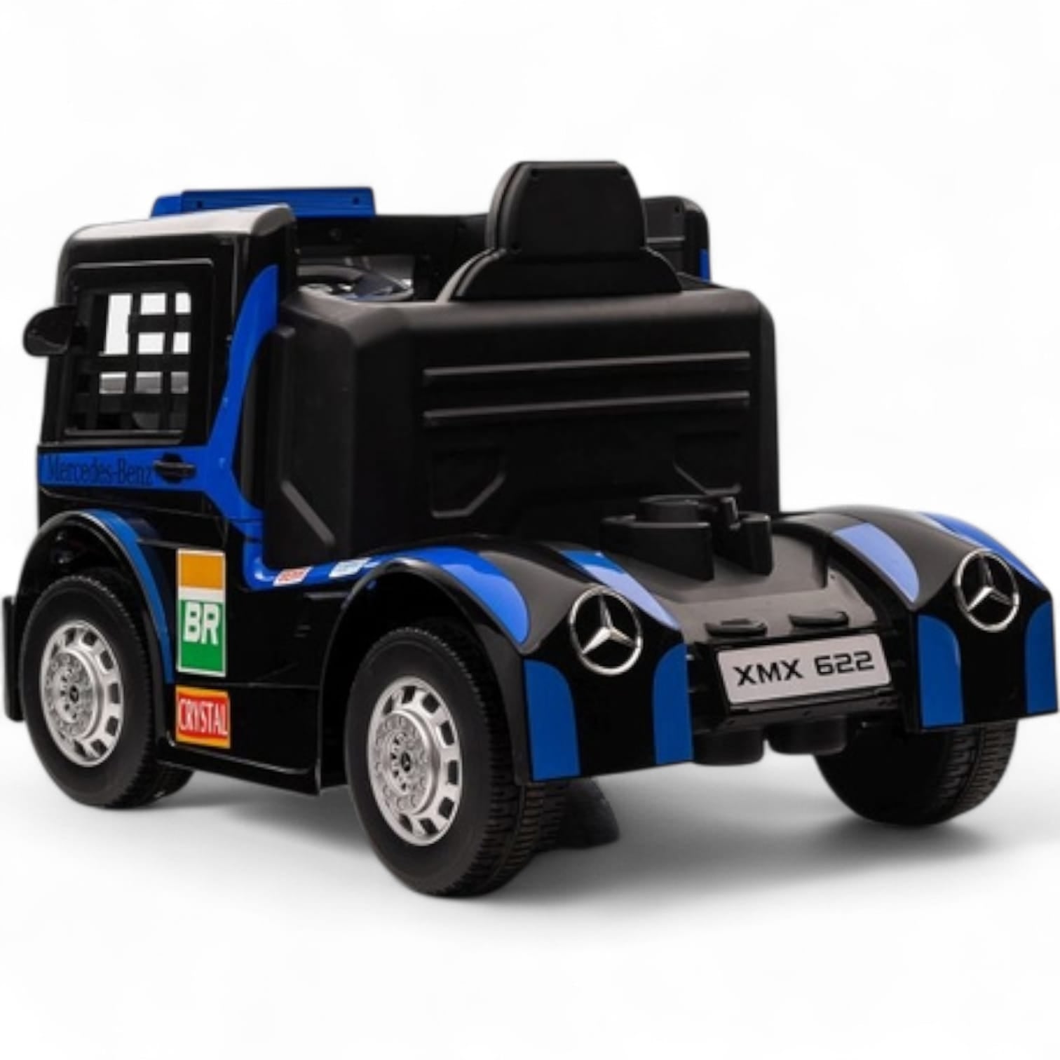 Coche Eléctrico para Niño MERCEDES AXOR 12v Azul c/ RUEDAS DE GOMA & ASIENTO DE PIEL