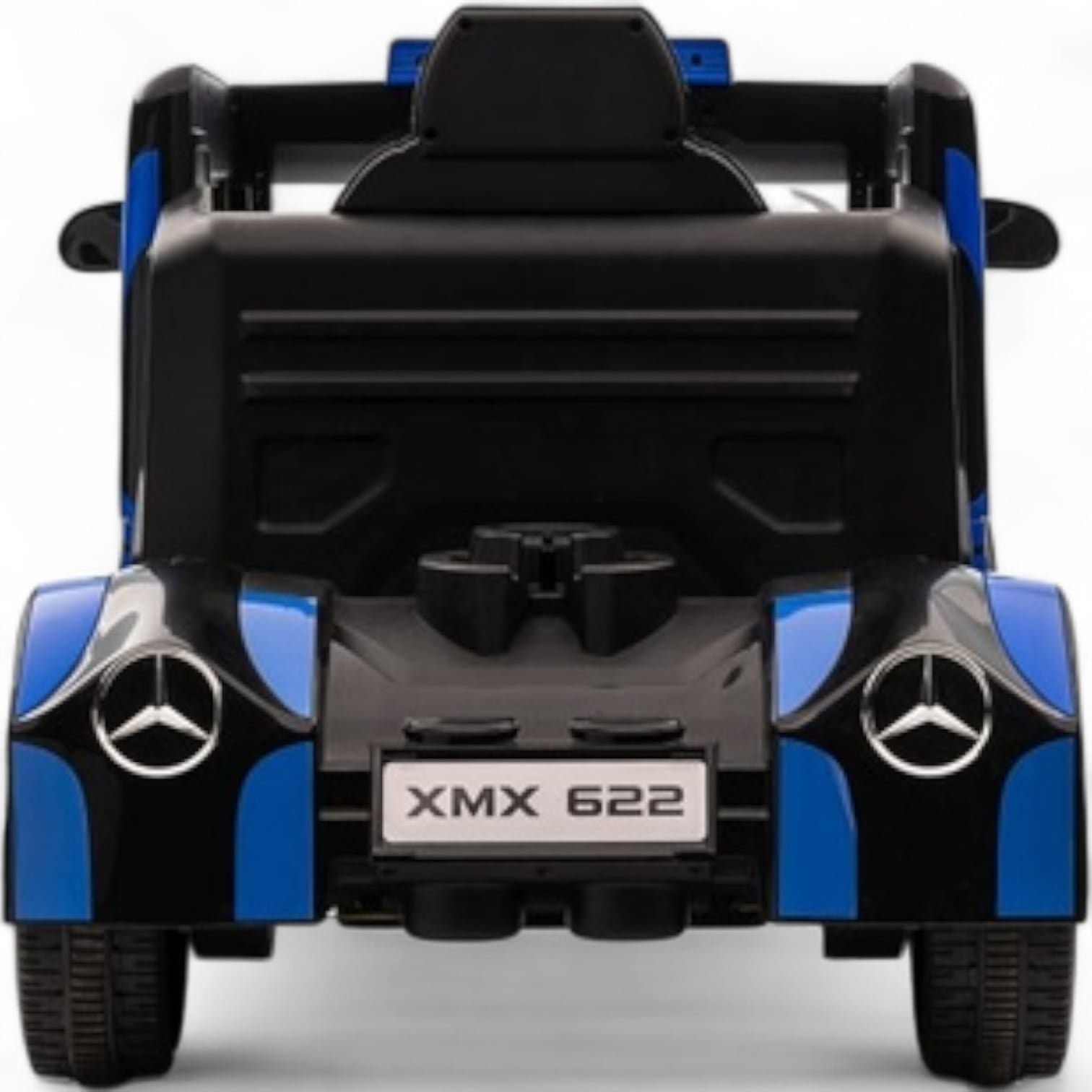Coche Eléctrico para Niño MERCEDES AXOR 12v Azul c/ RUEDAS DE GOMA & ASIENTO DE PIEL