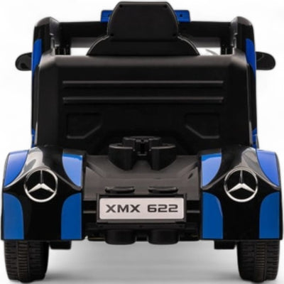 Coche Eléctrico para Niño MERCEDES AXOR 12v Azul c/ RUEDAS DE GOMA & ASIENTO DE PIEL