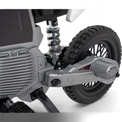 Moto Eléctrica para Niños estilo CROSS 12v Naranja c/ RUEDAS DE GOMA & ASIENTO DE PIEL