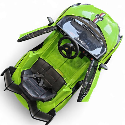 Coche Eléctrico para Niños Sian Style Verde 12v c/ RUEDAS DE GOMA & ASIENTO DE PIEL