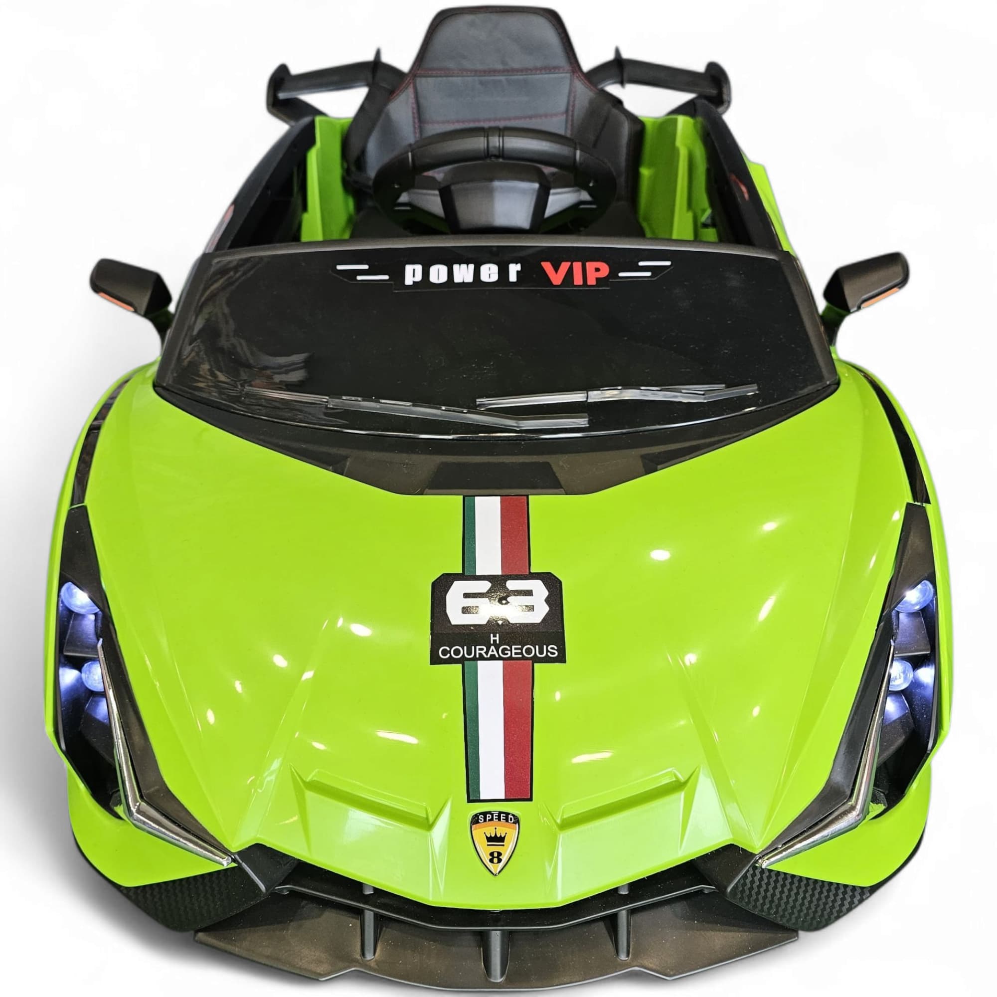 Coche Eléctrico para Niños Sian Style Verde 12v c/ RUEDAS DE GOMA & ASIENTO DE PIEL