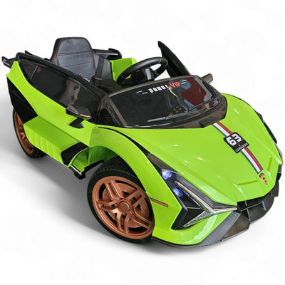 Coche Eléctrico para Niños Sian Style Verde 12v c/ RUEDAS DE GOMA & ASIENTO DE PIEL