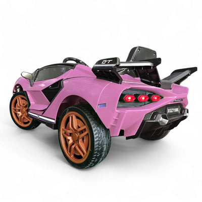 Coche Eléctrico para Niños Sian Style Rosa 12v c/ RUEDAS DE GOMA & ASIENTO DE PIEL
