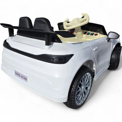 Coche Eléctrico para Niños GT3 Style Blanco 12v c/ RUEDAS DE GOMA & ASIENTO DE PIEL