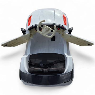 Coche Eléctrico para Niños CLA63 Style Blanco 12v c/ RUEDAS DE GOMA & ASIENTO DE PIEL
