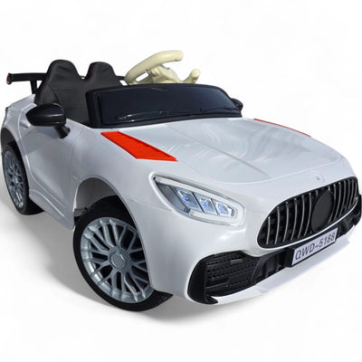 Coche Eléctrico para Niños CLA63 Style Blanco 12v c/ RUEDAS DE GOMA & ASIENTO DE PIEL