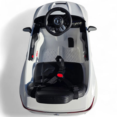 Carro Elétrico para Criança Mercedes CLE53 Branco 12v c/ RODAS DE BORRACHA & ASSENTO EM PELE