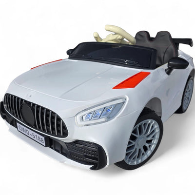 Coche Eléctrico para Niños CLA63 Style Blanco 12v c/ RUEDAS DE GOMA & ASIENTO DE PIEL