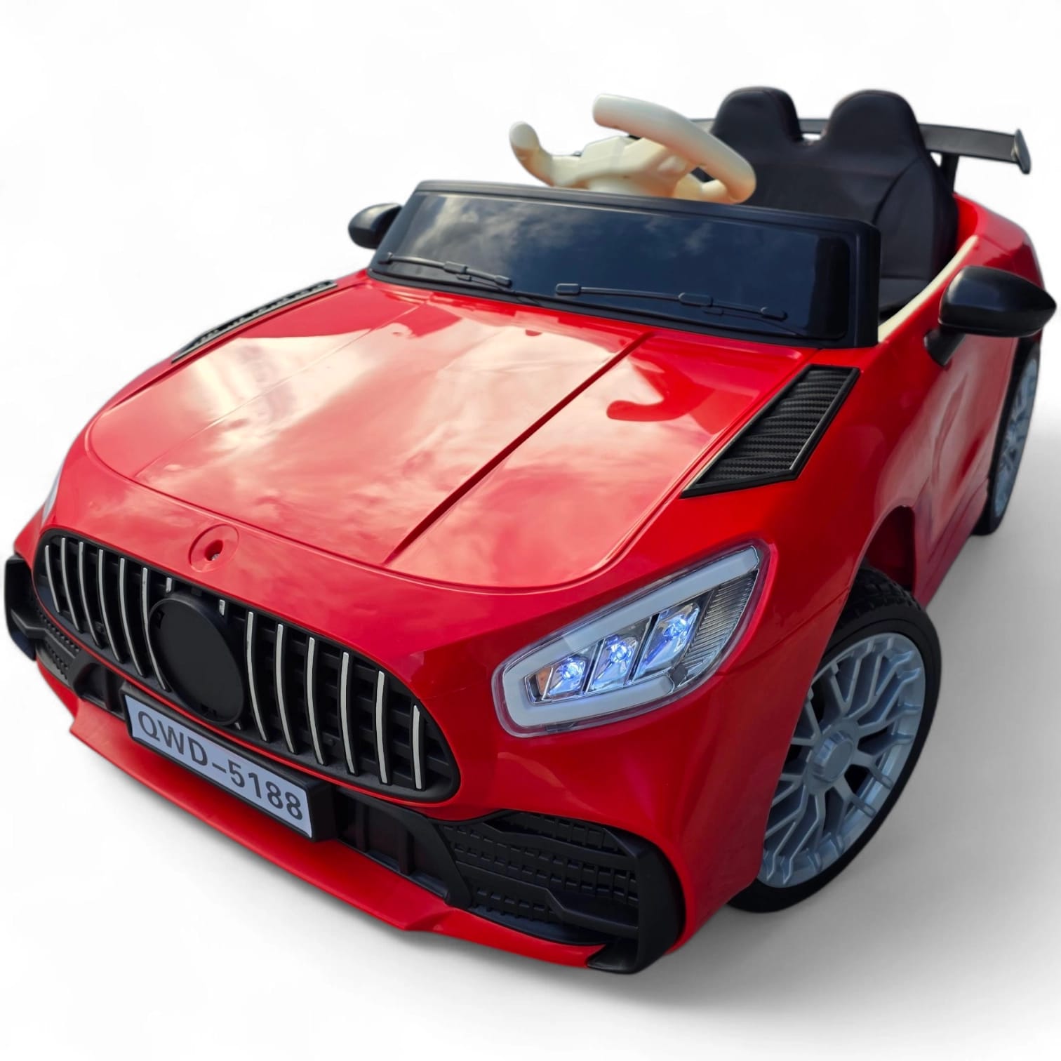 Coche Eléctrico para Niños CLA63 Style Rojo 12v c/ RUEDAS DE GOMA & ASIENTO DE PIEL
