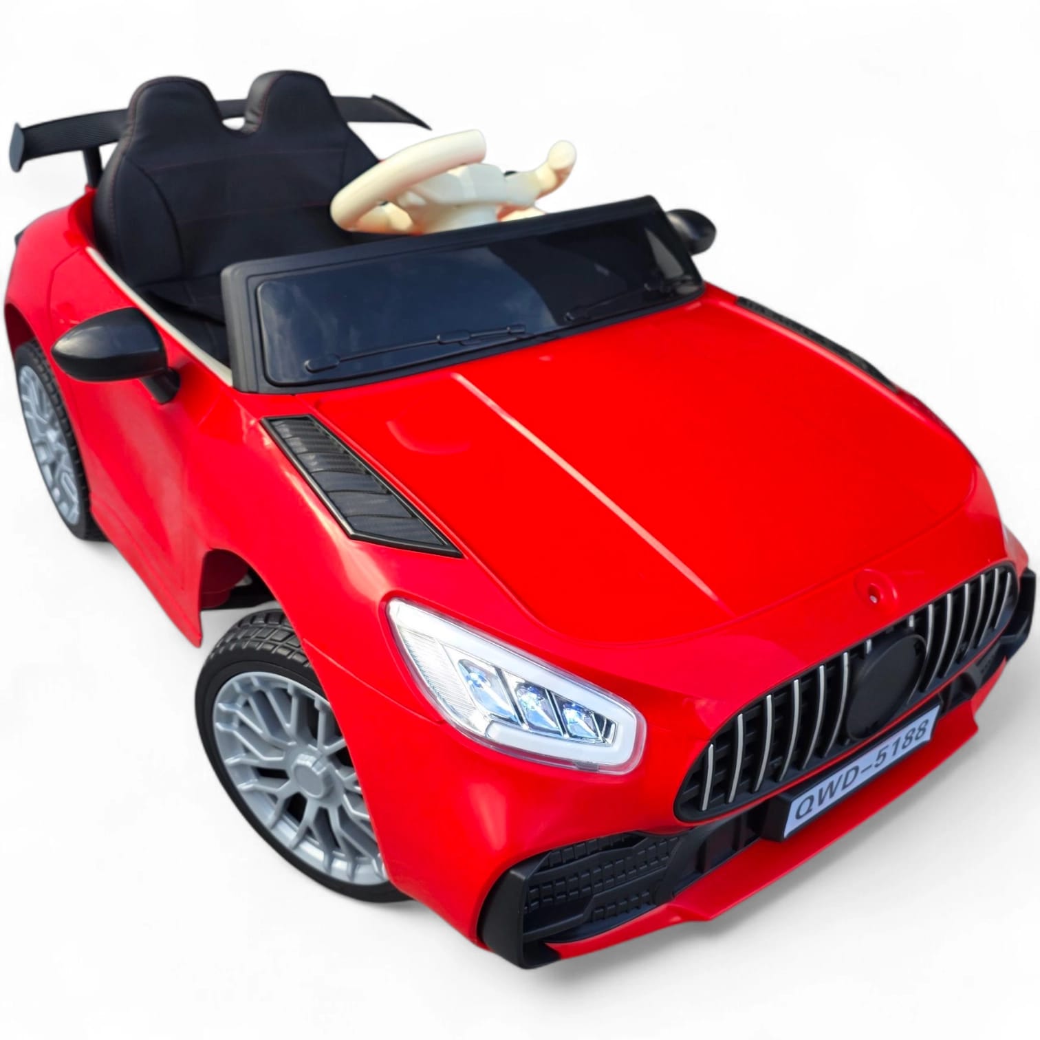 Coche Eléctrico para Niños CLA63 Style Rojo 12v c/ RUEDAS DE GOMA & ASIENTO DE PIEL