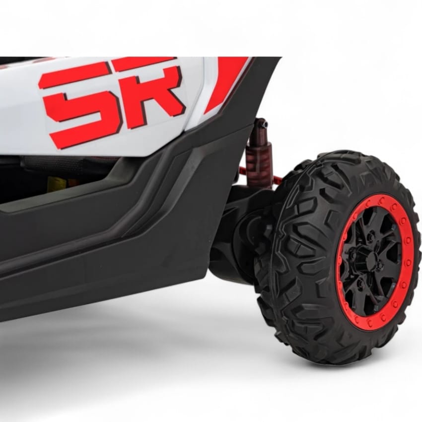 Coche Eléctrico para Niño MAVERICK STYLE RR 4x4 24v Rojo c/ RUEDAS DE GOMA & ASIENTO DE PIEL