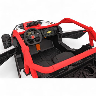 Coche Eléctrico para Niño MAVERICK STYLE RR 4x4 24v Rojo c/ RUEDAS DE GOMA & ASIENTO DE PIEL
