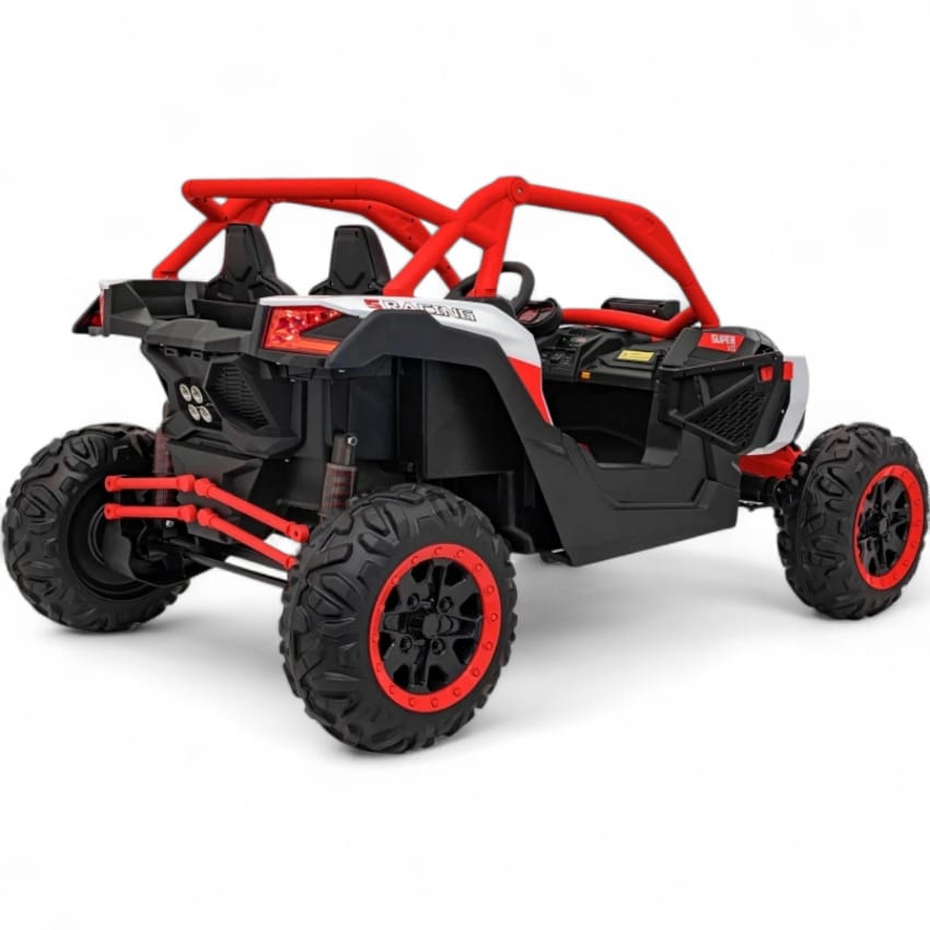 Coche Eléctrico para Niño MAVERICK STYLE RR 4x4 24v Rojo c/ RUEDAS DE GOMA & ASIENTO DE PIEL