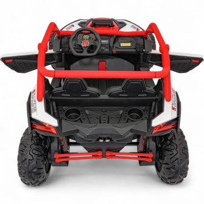 Coche Eléctrico para Niño MAVERICK STYLE RR 4x4 24v Rojo c/ RUEDAS DE GOMA & ASIENTO DE PIEL