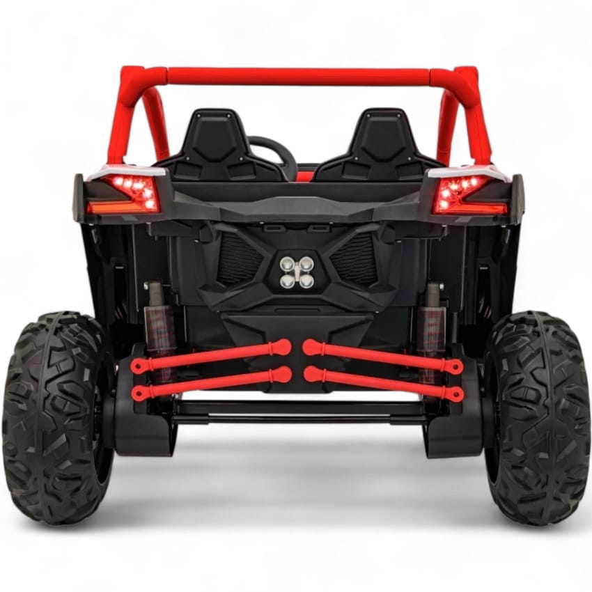 Coche Eléctrico para Niño MAVERICK STYLE RR 4x4 24v Rojo c/ RUEDAS DE GOMA & ASIENTO DE PIEL