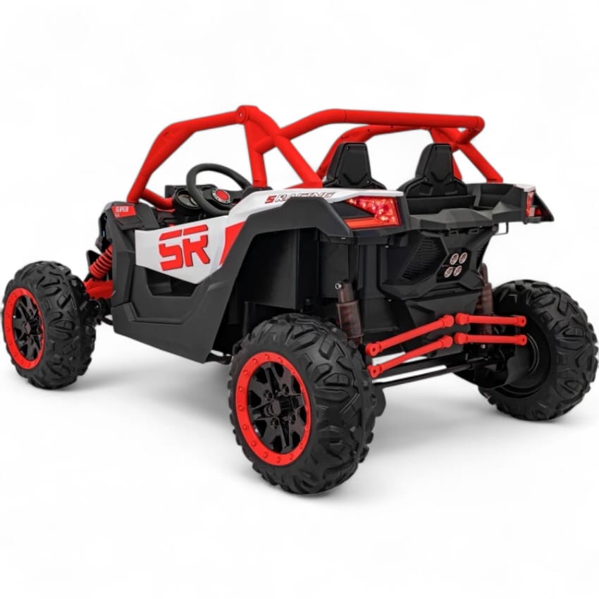 Coche Eléctrico para Niño MAVERICK STYLE RR 4x4 24v Rojo c/ RUEDAS DE GOMA & ASIENTO DE PIEL