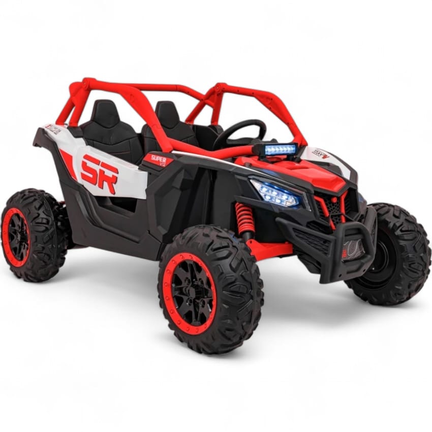 Coche Eléctrico para Niño MAVERICK STYLE RR 4x4 24v Rojo c/ RUEDAS DE GOMA & ASIENTO DE PIEL