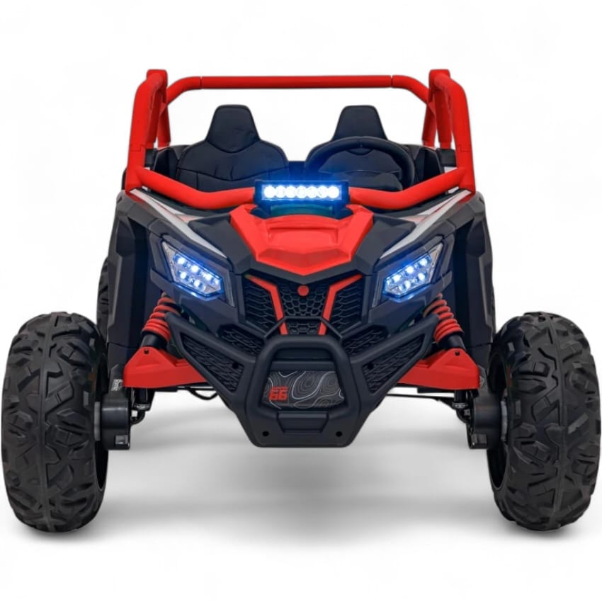 Coche Eléctrico para Niño MAVERICK STYLE RR 4x4 24v Rojo c/ RUEDAS DE GOMA & ASIENTO DE PIEL