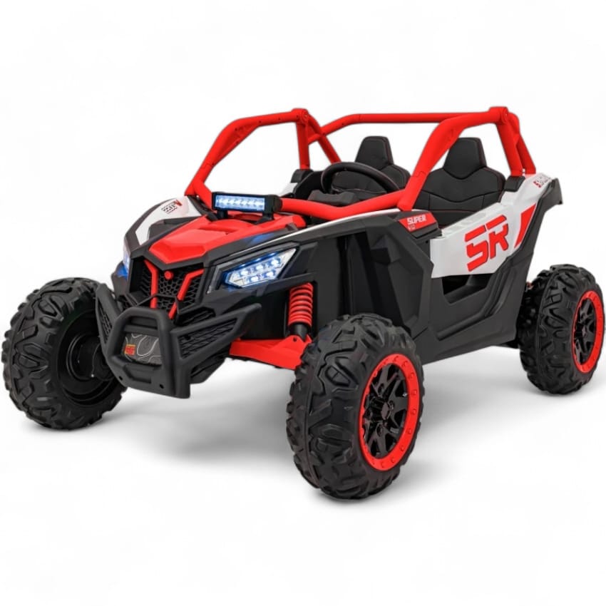 Coche Eléctrico para Niño MAVERICK STYLE RR 4x4 24v Rojo c/ RUEDAS DE GOMA & ASIENTO DE PIEL