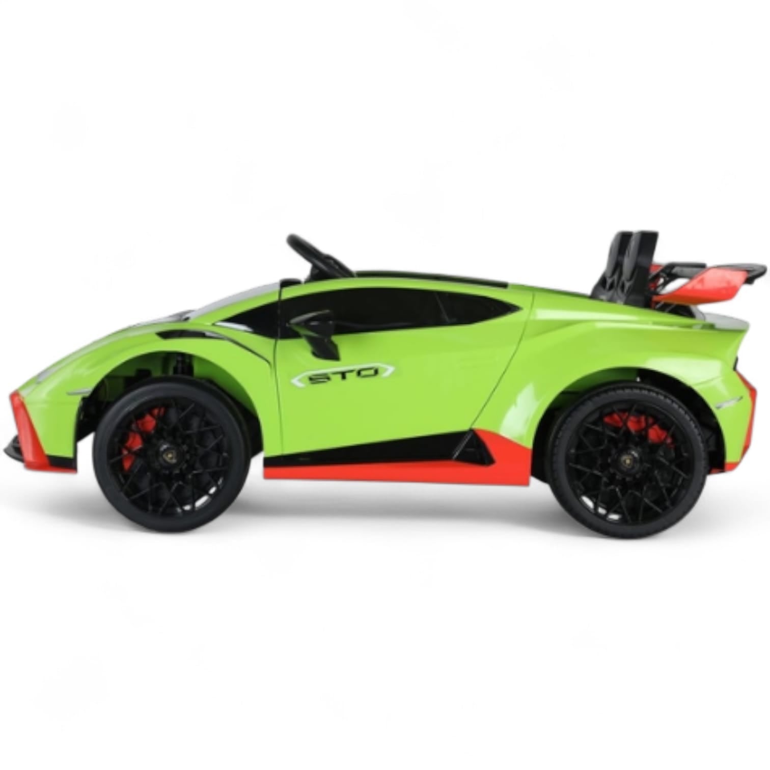 Carro Elétrico para Criança LAMBORGHINI STO 24v DRIFT Verde c/ RODAS DE BORRACHA & ASSENTO EM PLÁSTICO