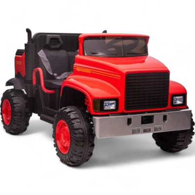 Coche Eléctrico para Niño FARM TRUCK 12v Rojo 4x4 c/ RUEDAS DE GOMA & ASIENTO DE PIEL