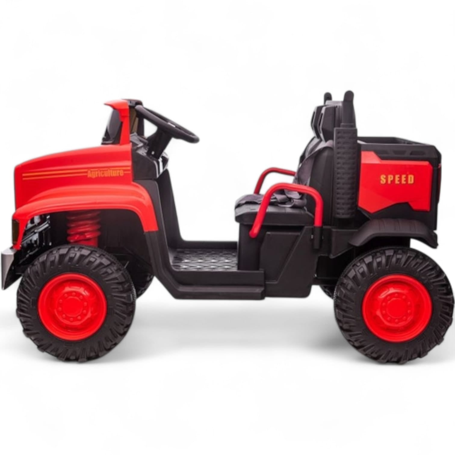 Coche Eléctrico para Niño FARM TRUCK 12v Rojo 4x4 c/ RUEDAS DE GOMA & ASIENTO DE PIEL
