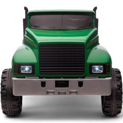 Coche Eléctrico para Niño FARM TRUCK 12v Verde 4x4 c/ RUEDAS DE GOMA & ASIENTO DE PIEL