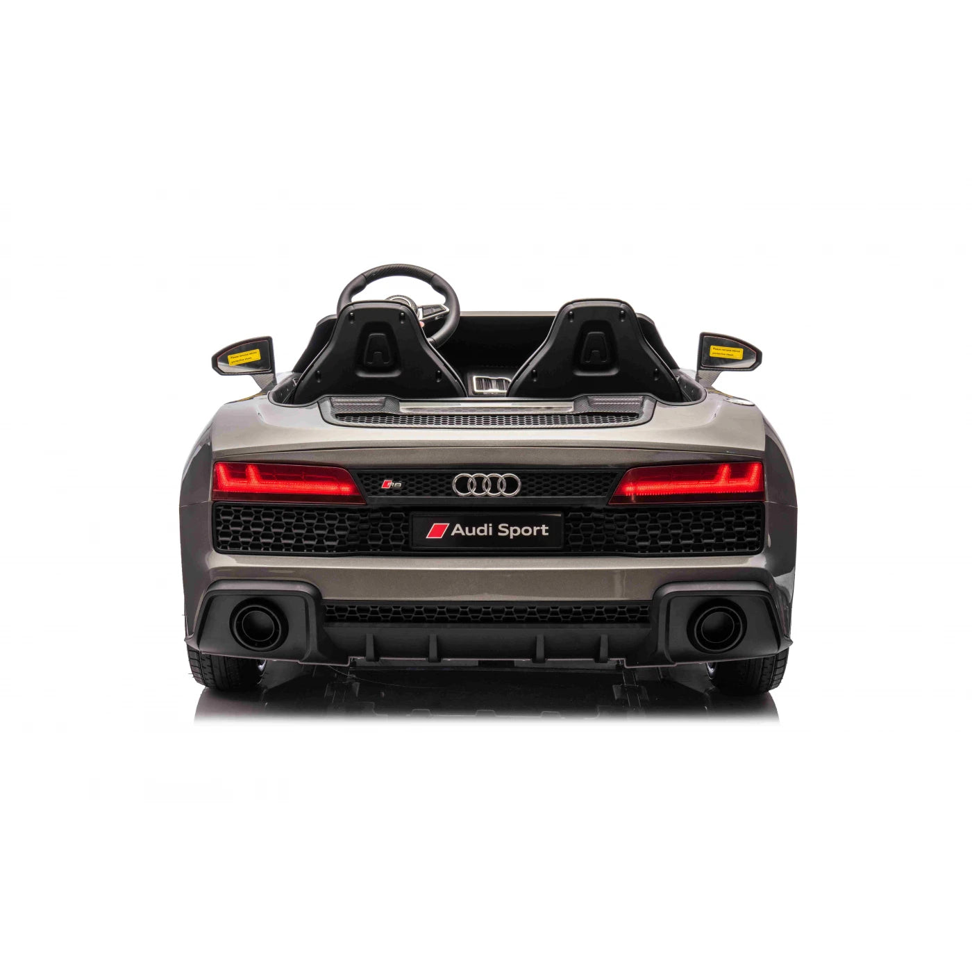 Coche eléctrico para Niños AUDI R8 SPYDER Versión XXL Gris c/ RUEDAS DE GOMA & ASIENTO DE PIEL