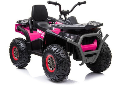Moto Eléctrica para Niño QUAD DESERT 12V AMARILLA c/ RODAS DE BORRACHA & ASIENTO EN PELE