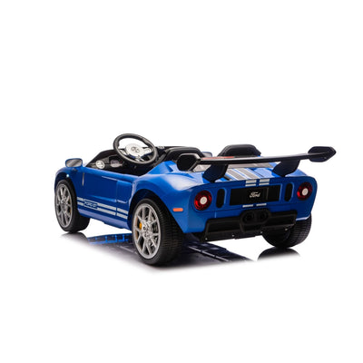 Coche Eléctrico para Niños FORD GT 24v Azul 4x4  c/ RUEDAS DE GOMA & ASIENTO DE PIEL