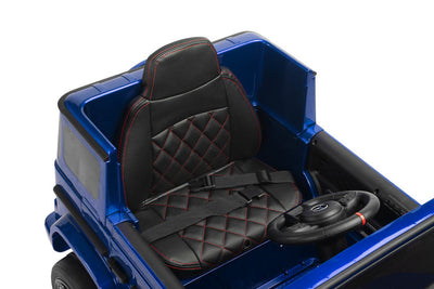 Coche Eléctrico para Niños MERCEDES G63 12v Azul Metalizado c/ RUEDAS DE GOMA & ASIENTO DE PIEL