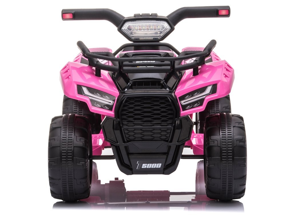 Mini Moto 4 Eléctrica para Niños 6v Rosa c/ ruedas de plástico