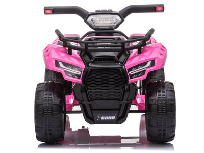 Mini Moto 4 Eléctrica para Niños 6v Rosa c/ ruedas de plástico